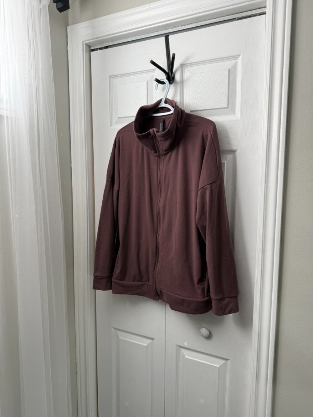 Mondetta Brown High-Neck Full-Zip Fleece Jacket - Size XXL